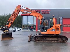 Doosan DX 140 LC-3 / Engcon + pihdit, Leica 3-D, Kauha